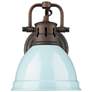 1_Duncan 1-Light Bath Vanity in Rubbed Bronze with Seafoam