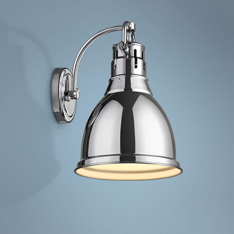 Image 1 Duncan 13" High Chrome Wall Sconce