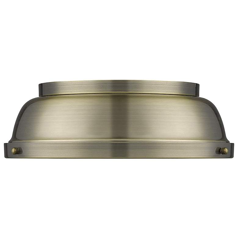 Image 3 Duncan 14 inch Flush Mount in Aged Brass more views