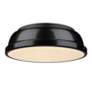 2_Duncan 14" Flush Mount in Black more views
