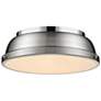 1_Duncan 14" Flush Mount in Chrome with Pewter