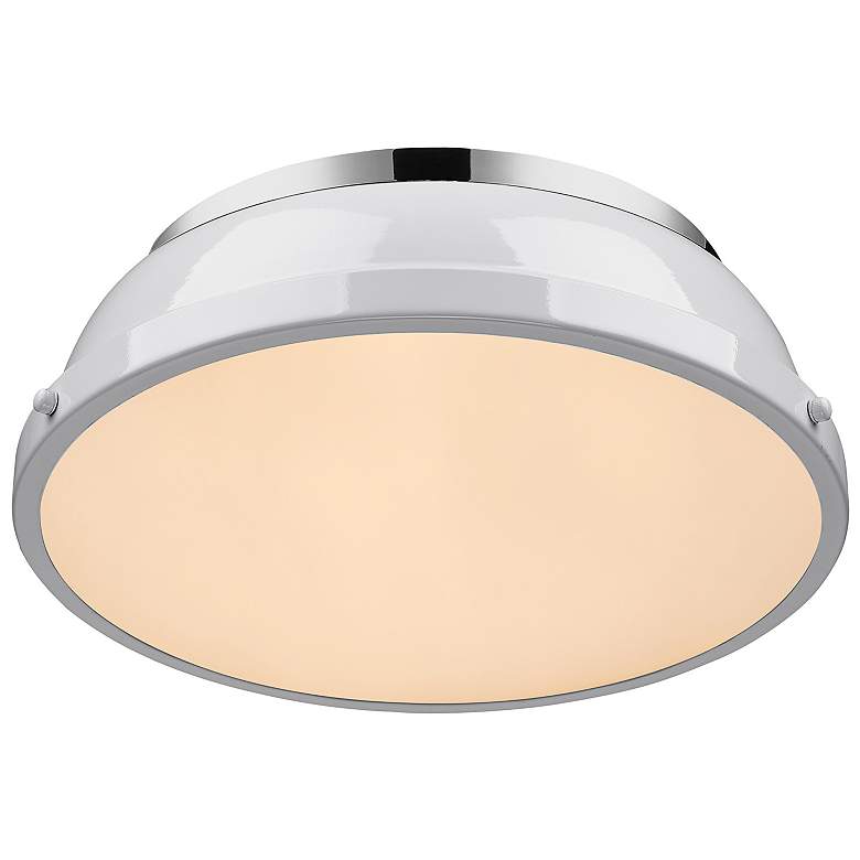 Image 4 Duncan 14 inch Flush Mount in Chrome more views