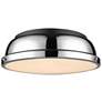 1_Duncan 14" Flush Mount in Matte Black with Chrome