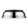 2_Duncan 14" Flush Mount in Matte Black with Chrome more views