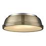 2_Duncan 14" Flush Mount in Pewter with Aged Brass more views