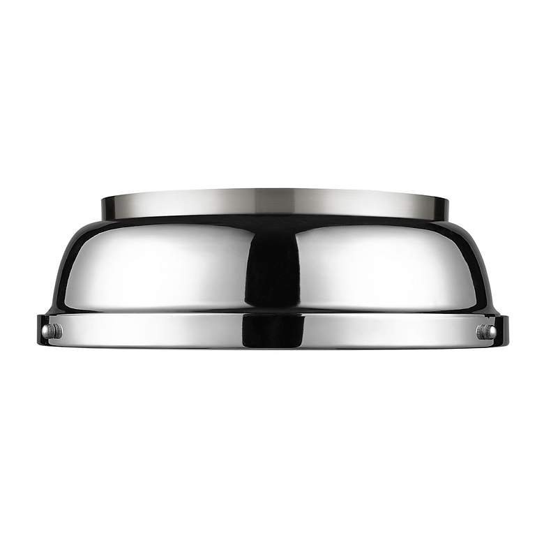Image 2 Duncan 14" Flush Mount in Pewter with Chrome more views