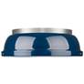 1_Duncan 14" Flush Mount in Pewter with Matte Navy