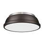 2_Duncan 14" Flush Mount in Pewter with Rubbed Bronze more views