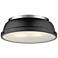 Duncan 14" Flush Mount with Black Shade