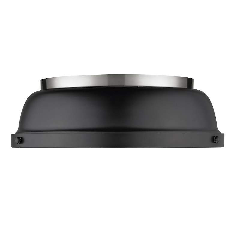 Image 3 Duncan 14" Flush Mount with Black Shade more views