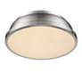 3_Duncan 14" Pewter 2-Light Flush Mount with Pewter Shade more views
