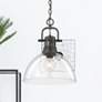 1_Duncan 14" Wide 1-Light Matte Black Pendant with Clear Glass