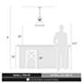 3_Duncan 14" Wide 1-Light Pendant with Rods in Pewter with Seafoam more views