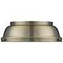 2_Duncan 14" Wide Aged Brass Ceiling Light more views