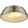 3_Duncan 14" Wide Aged Brass Ceiling Light more views