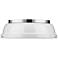 Duncan 14" Wide Chrome Ceiling Light with White Shade