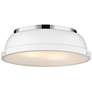 1_Duncan 14" Wide Chrome Ceiling Light