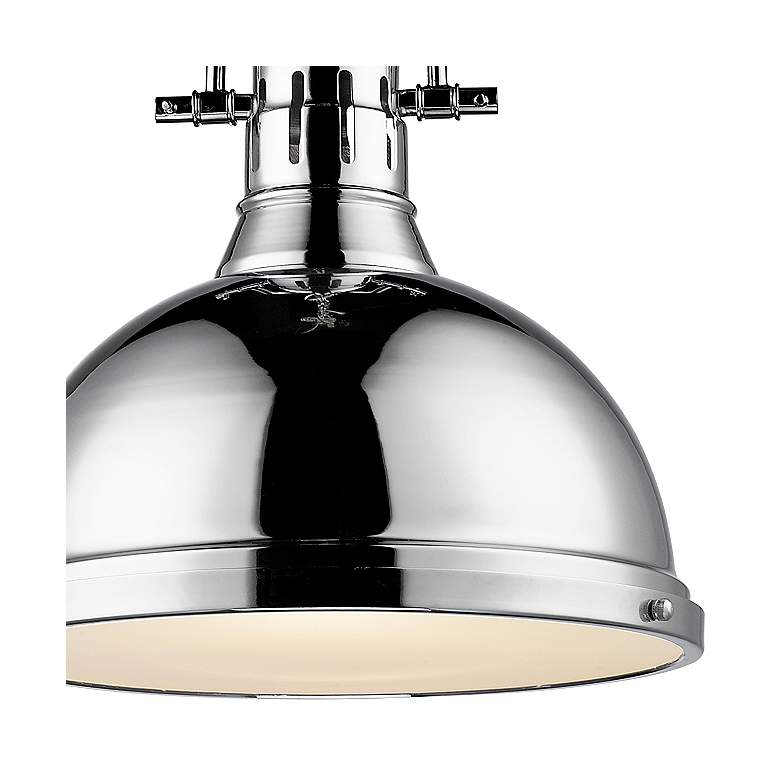 Image 2 Duncan 14" Wide Chrome Pendant Light more views