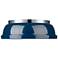 Duncan 14" Wide Chrome with Navy Blue Ceiling Light