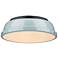 Duncan 14" Wide Matte Black Ceiling Light with Seafoam Shade