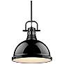 2_Duncan 14" Wide Matte Black Pendant Light
