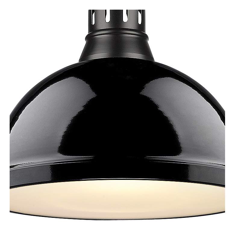 Image 3 Duncan 14" Wide Matte Black Pendant Light more views