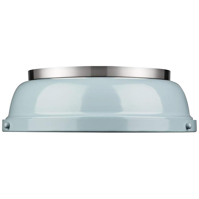 Image 1 Duncan 14" Wide Pewter and Seafoam Ceiling Light