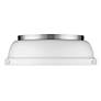 2_Duncan 14" Wide Pewter with Matte White Ceiling Light more views