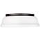 Duncan 14" Wide Rubbed Bronze and Matte White Ceiling Light