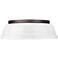 Duncan 14" Wide Rubbed Bronze and White Ceiling Light