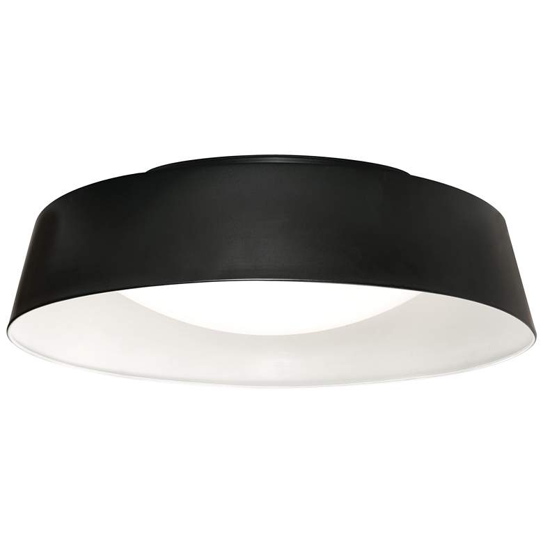 Image 1 Duncan 15" LED Flush Mount - Black/White