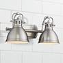 Duncan 16 1/2" Wide Pewter 2-Light Bath Light