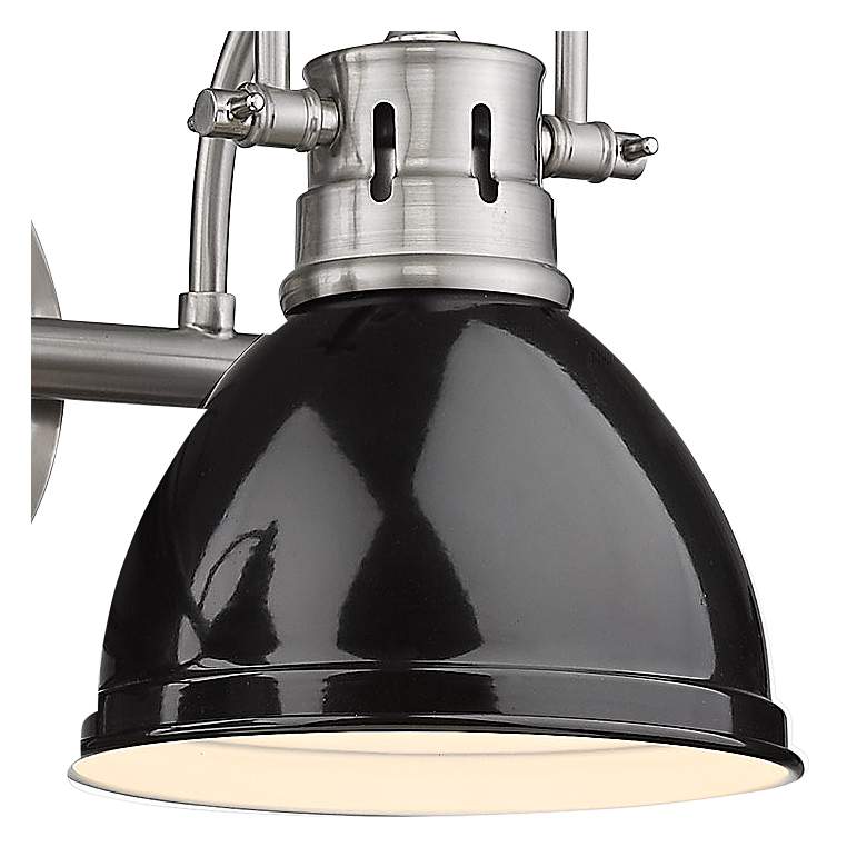 Image 3 Duncan 16 1/2" Wide Pewter and Black 2-Light Bath Light more views