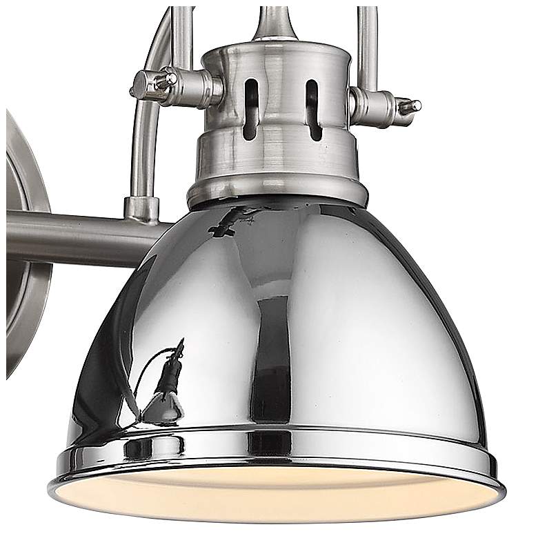 Image 3 Duncan 16 1/2" Wide Pewter and Chrome 2-Light Bath Light more views