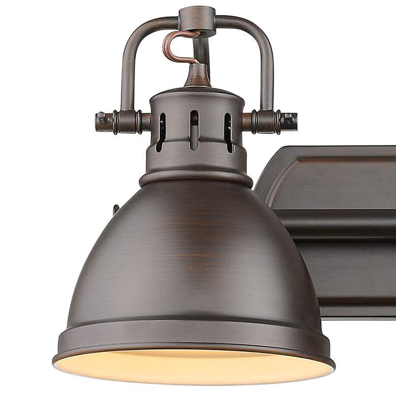 Image 2 Duncan 16 1/2" Wide Rubbed Bronze 2-Light Bath Light more views