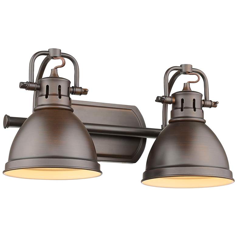 Image 4 Duncan 16 1/2" Wide Rubbed Bronze 2-Light Bath Light more views
