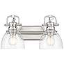 1_Duncan 2-Light Bath Vanity in Pewter with Clear Glass