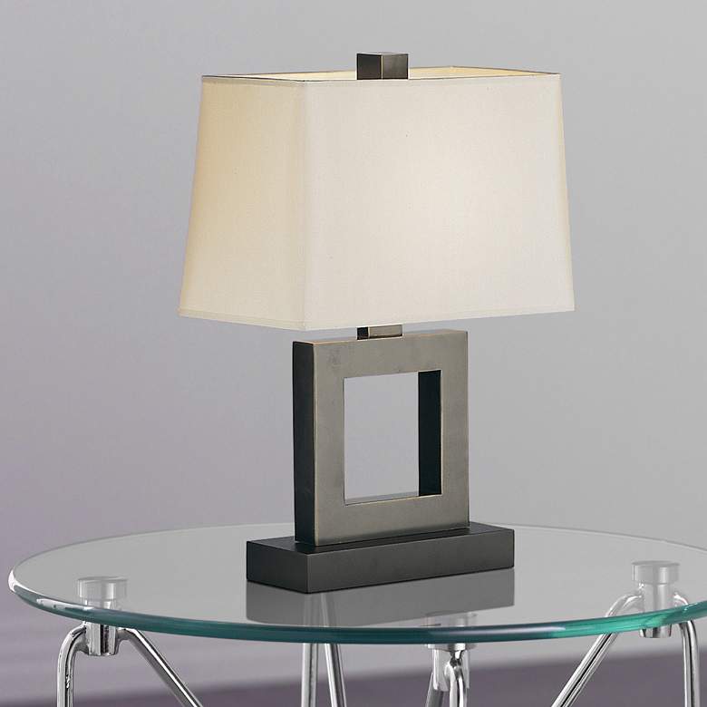Image 1 Duncan 20 3/4 inchH Bronze Accent Table Lamp