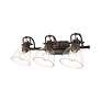 5_Duncan 24 1/2" Wide Bronze 3-Light Bath Light w/ Clear Glass more views