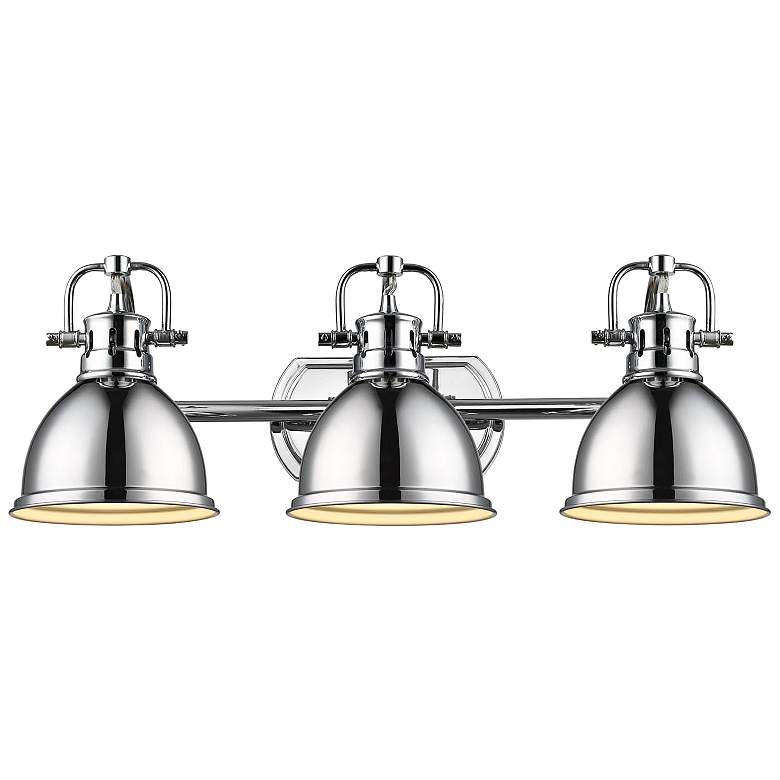 Image 2 Duncan 24 1/2 inch Wide Chrome 3-Light Bath Light