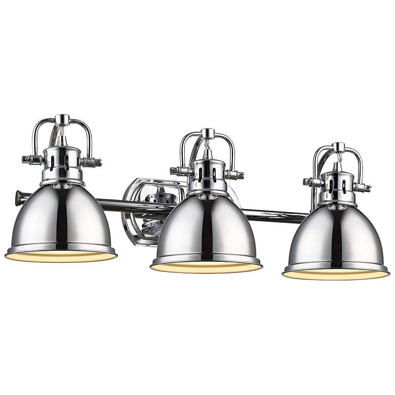 Image 3 Duncan 24 1/2" Wide Chrome 3-Light Bath Light more views