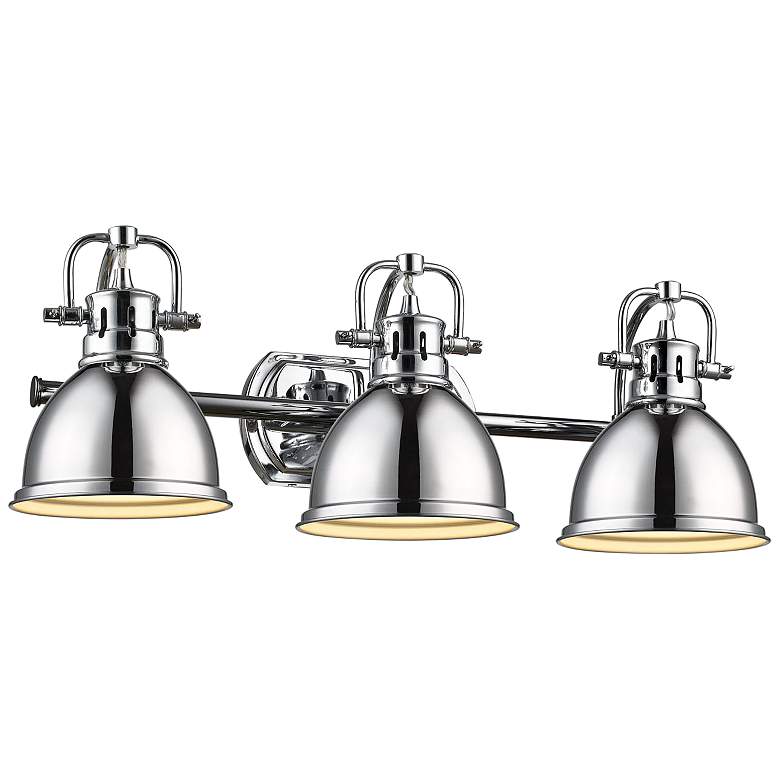 Image 3 Duncan 24 1/2 inch Wide Chrome 3-Light Bath Light more views