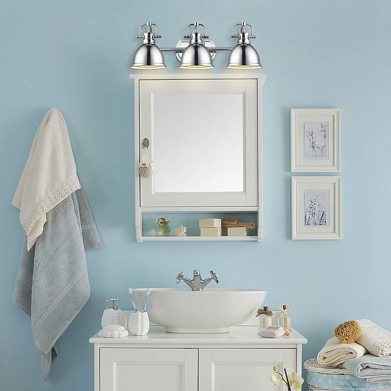 Image 5 Duncan 24 1/2" Wide Chrome 3-Light Bath Light more views