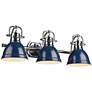 Thumbnail3 of Duncan 24 1/2" Wide Chrome 3-Light Vanity Bath Light