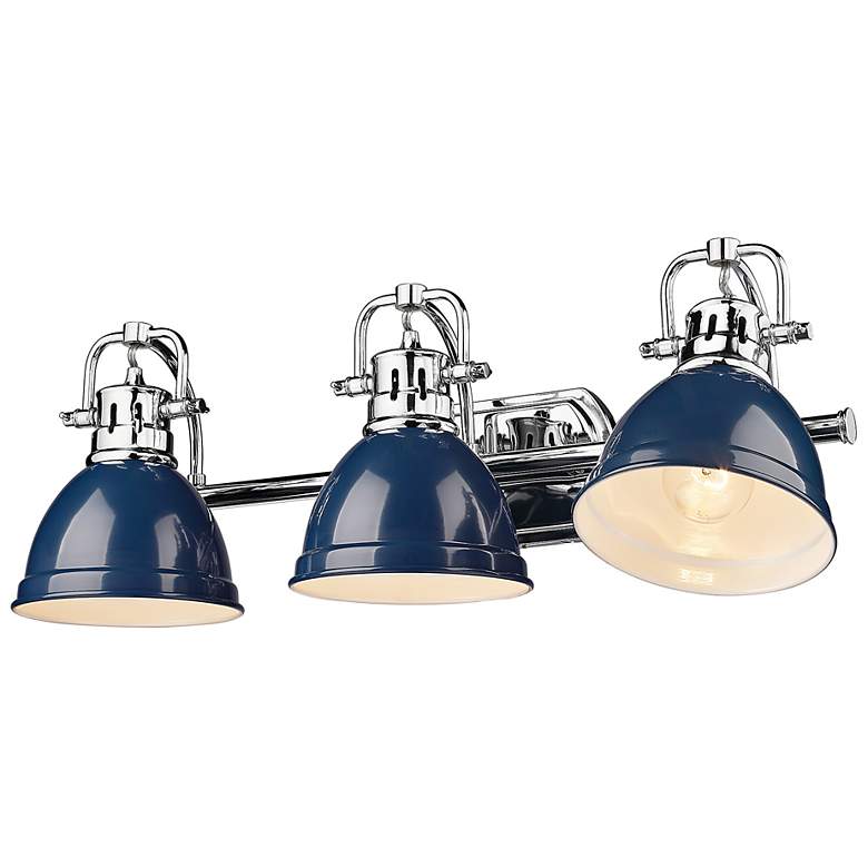 Image 6 Duncan 24 1/2" Wide Chrome 3-Light Vanity Bath Light more views