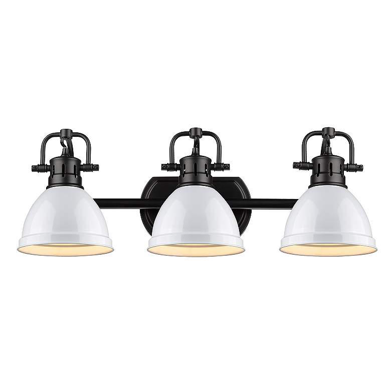 Image 2 Duncan 24 1/2" Wide Matte Black 3-Light Vanity Bath Light more views