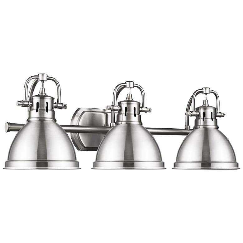 Image 2 Duncan 24 1/2 inch Wide Pewter 3-Light Bath Light more views