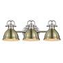 2_Duncan 24 1/2" Wide Pewter 3-Light Vanity Bath Light more views