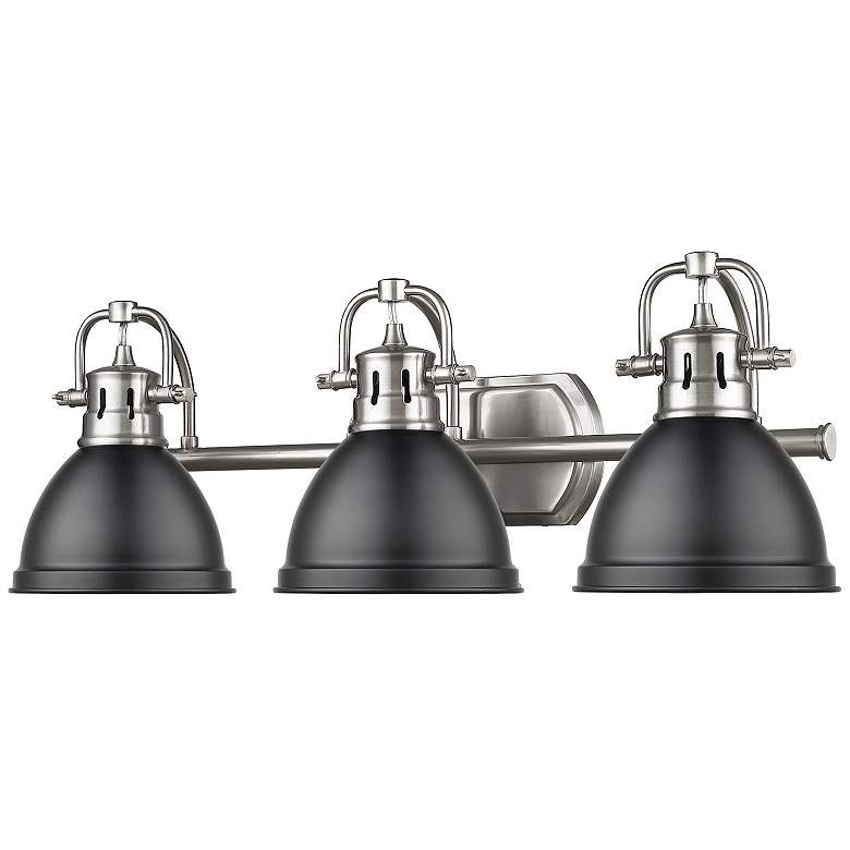 Image 4 Duncan 24 1/2" Wide Pewter 3-Light Vanity Bath Light more views