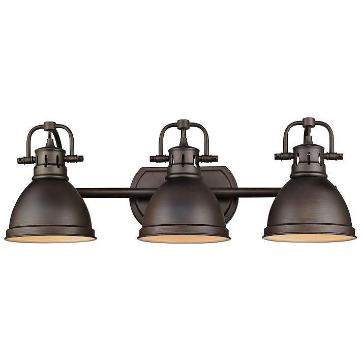 Duncan 3-Light Rubbed Bronze Bath Light Duncan 3-Light Rubbed Bronze Bath Light